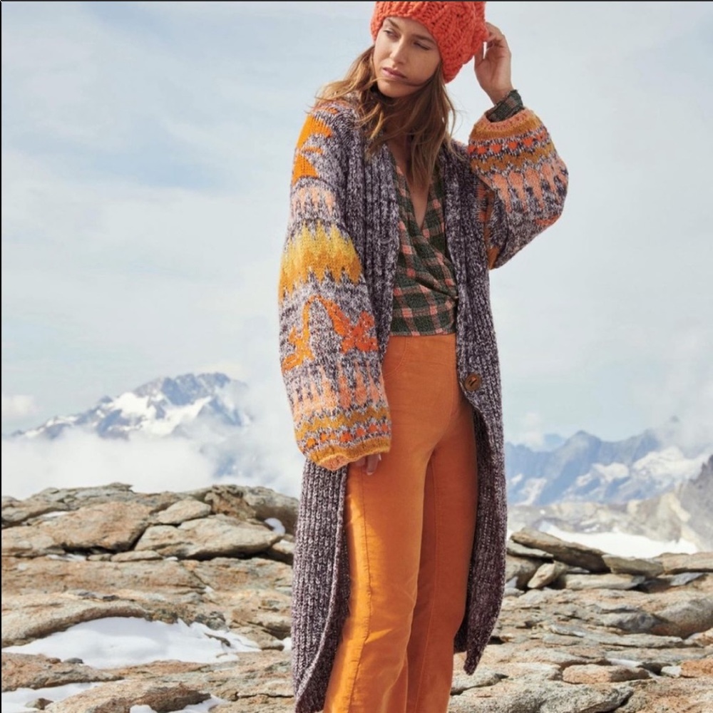 Free people birds of a feather Longline Cardigan